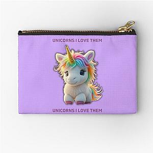 Unicorns I Love Them - Despicable Me Agnes Zipper Pouch