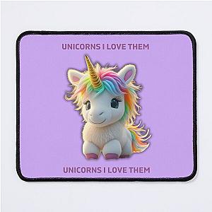 Unicorns I Love Them - Despicable Me Agnes Mouse Pad