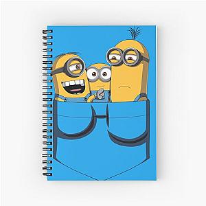 Minion Pocket - Despicable Me Minion Art Spiral Notebook