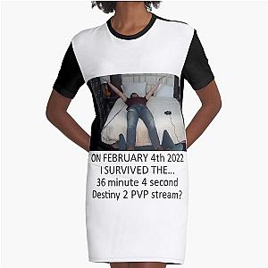 I SAW DESTINY 2 PVP AND SURVIVED Graphic T-Shirt Dress