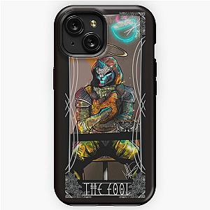 The Fool Destiny Tarot Card With Border iPhone Tough Case