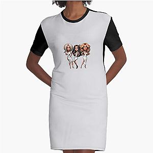 Caricature of Destiny's Child (new HQ) Graphic T-Shirt Dress