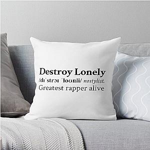 Greatest Rapper Alive by Destroy Lonely Throw Pillow RB1910