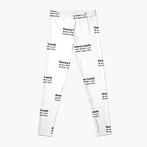 Greatest Rapper Alive by Destroy Lonely Leggings RB1910