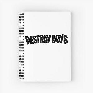 Destroy Boys Merch Destroy Boys Logo Spiral Notebook