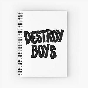 Destroy Boys Merch Destroy Boys Logo Spiral Notebook