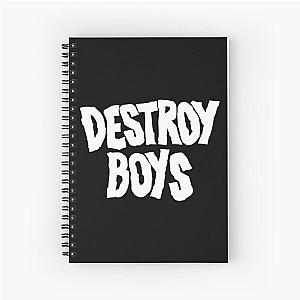 Destroy Boys Merch Destroy Boys Logo Spiral Notebook