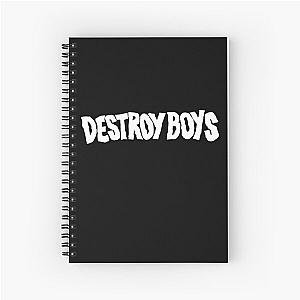 Destroy Boys Merch Destroy Boys Logo Spiral Notebook