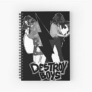 destroy boys band destroy boys band destroy boys band popular Spiral Notebook