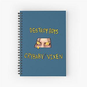 amazing logo album Destroy Boys band Spiral Notebook