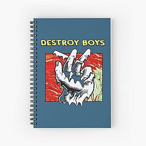 amazing logo album Destroy Boys band Spiral Notebook