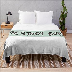 Destroy Boys Merch Destroy Boys Logo Throw Blanket