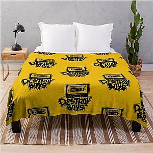 Destroy Boys Logo transparent Throw Blanket