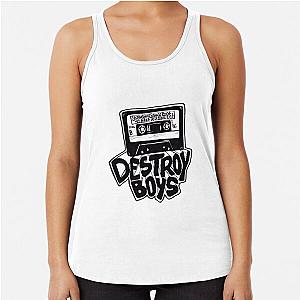 Destroy Boys Logo transparent Racerback Tank Top