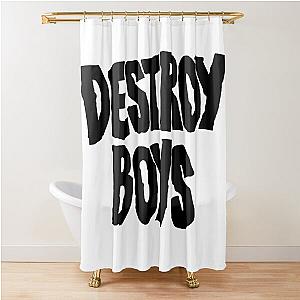 Destroy Boys Merch Destroy Boys Logo Shower Curtain