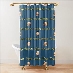 amazing logo album Destroy Boys band Shower Curtain