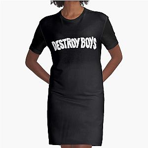 Destroy Boys Merch Destroy Boys Logo Graphic T-Shirt Dress