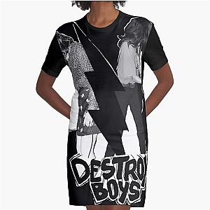 destroy boys band destroy boys band destroy boys band popular Graphic T-Shirt Dress