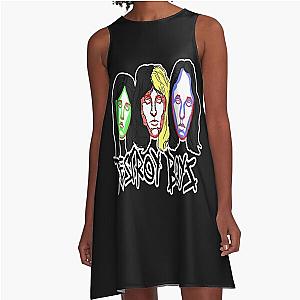 amazing logos rock band destroy boys band  A-Line Dress