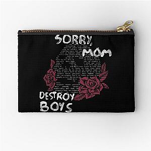 destroy boys lyrics skull Zipper Pouch