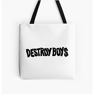 Destroy Boys Merch Destroy Boys Logo All Over Print Tote Bag