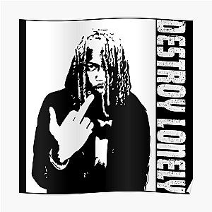 Destroy Lonely rapper illustration and designs  Poster RB1007