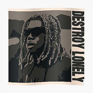 Destroy Lonely rapper illustration and art Poster RB1007