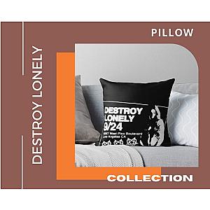 Destroy Lonely Throw Pillow