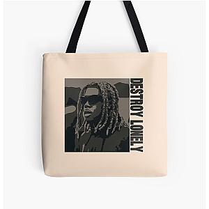 Destroy Lonely rapper illustration and art All Over Print Tote Bag RB1007