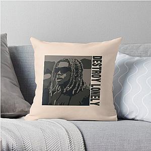 Destroy Lonely rapper illustration and art Throw Pillow RB1007