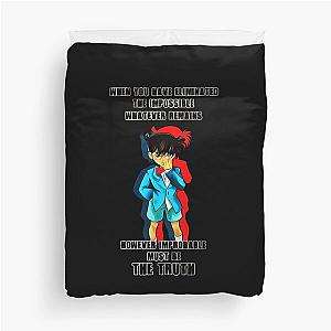 Detective Conan Saying Duvet Cover