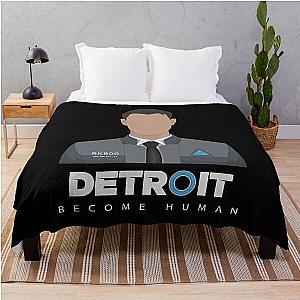 Retro Vintage Detroit Become Human Retro Wave Throw Blanket