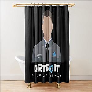 Retro Vintage Detroit Become Human Retro Wave Shower Curtain