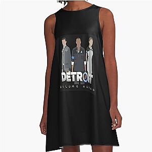 Vintage Retro Detroit Become Human Cute Gifts A-Line Dress