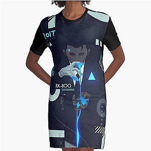 Connor Cover - Detroit Become Human Graphic T-Shirt Dress