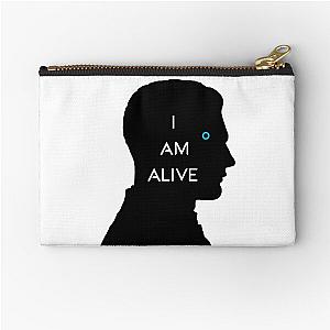 Detroit Become Human - Connor - I Am Alive - Black Zipper Pouch