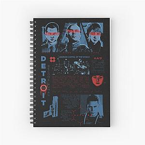 Detroit Become Human Brutalism design Spiral Notebook