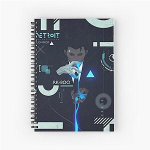 Connor Cover - Detroit Become Human Spiral Notebook