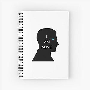 Detroit Become Human - Connor - I Am Alive - Black Spiral Notebook