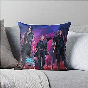 Devil May Cry Pillows - Devil May Cry 5 Poster - Nero, Dante, V Throw Pillow RB2112 [ID9349]