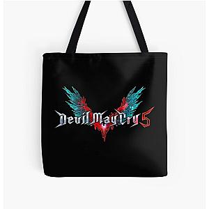 Devil May Cry Bags - Devil May Cry 5 Godtier Logo All Over Print Tote Bag RB2112 [ID9405]