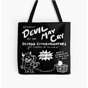 Devil May Cry Bags - Devil May Cry, at your service! All Over Print Tote Bag RB2112 [ID9410]