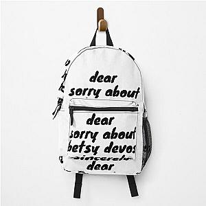 whitmer devos ?!.. Backpack