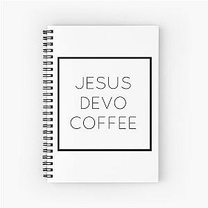 Jesus, Devo, Coffee Spiral Notebook