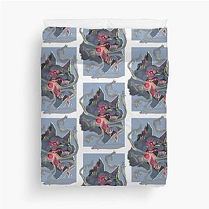 Wolf Devours Duvet Cover