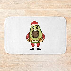 Avocado devours cookie Bath Mat