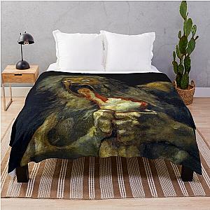 Francisco Goya Saturn Devouring His Son Throw Blanket