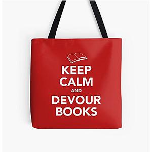 Keep Calm Devour Books All Over Print Tote Bag