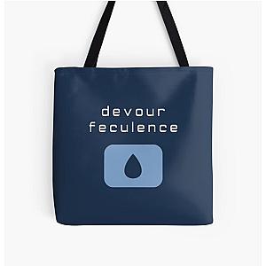 devour feculence Severance Over Print Tote Bag