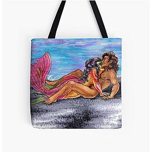 The Siren Devours Print Tote Bag